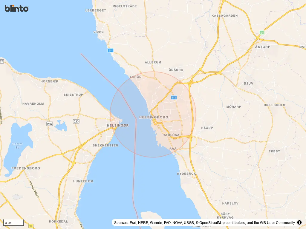 Karta &ouml;ver 7 Helsingborg