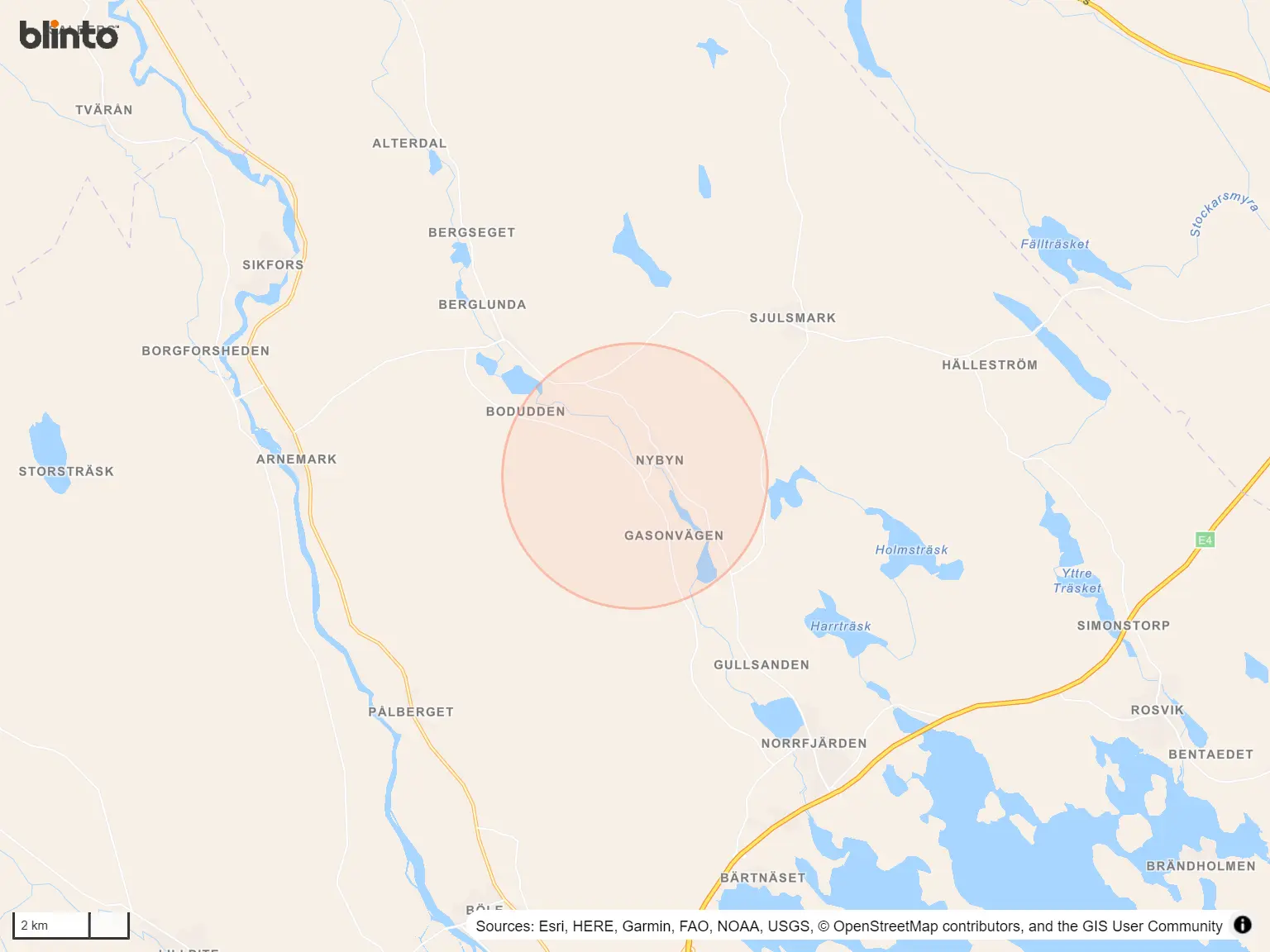 Karta över Altersbruk