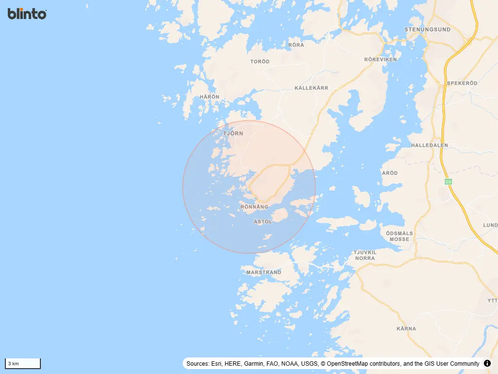 Karta &ouml;ver Bleket