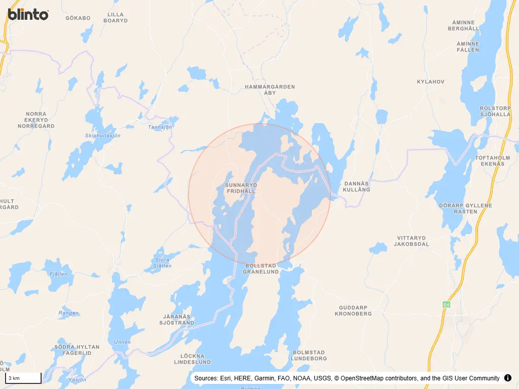 Karta över BOLMSÖ