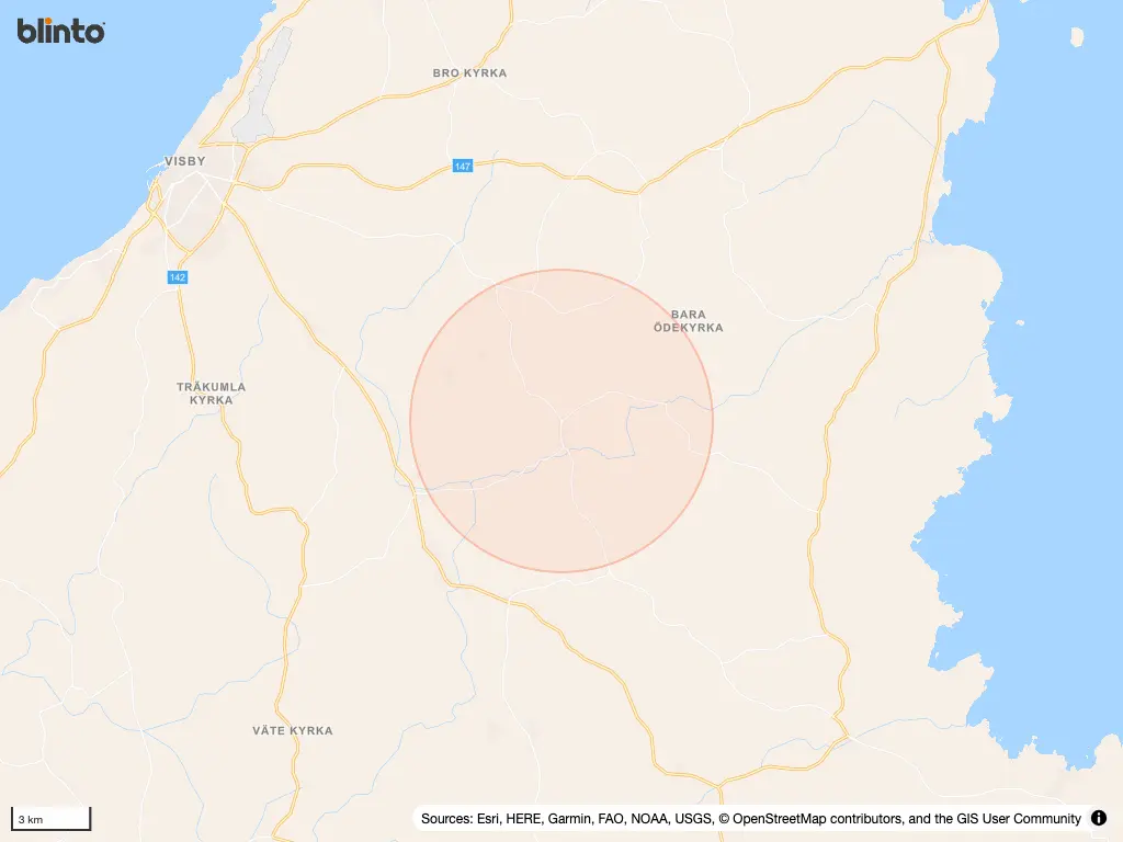 Karta &ouml;ver DALHEM