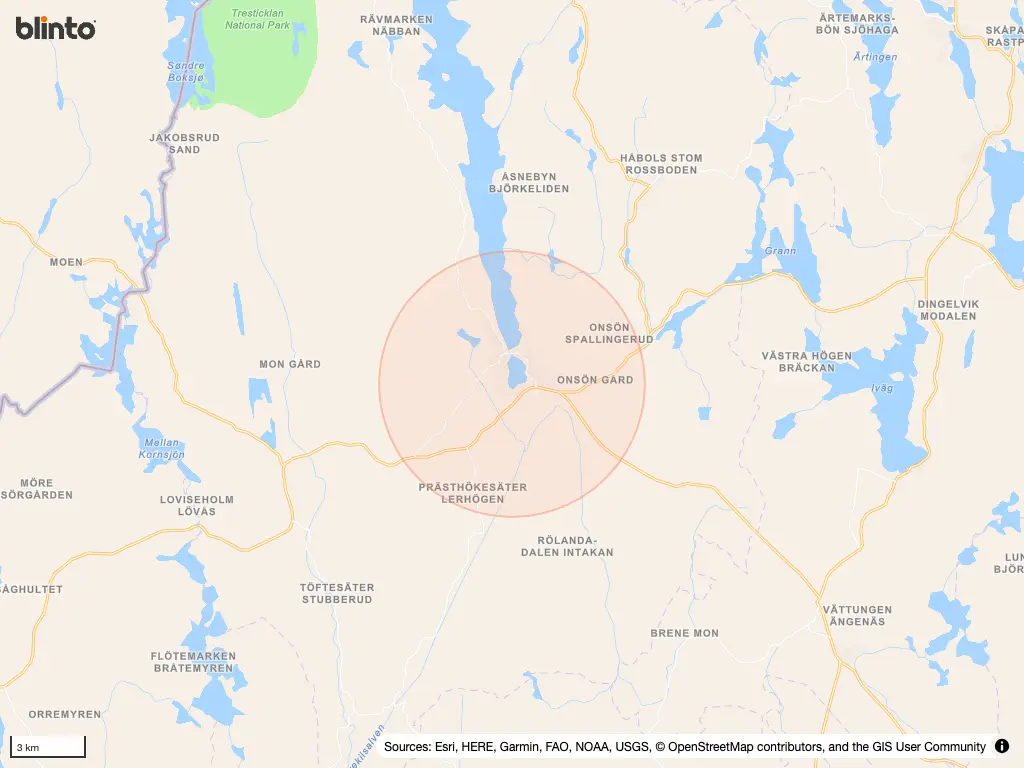 Karta &ouml;ver Dals Ed