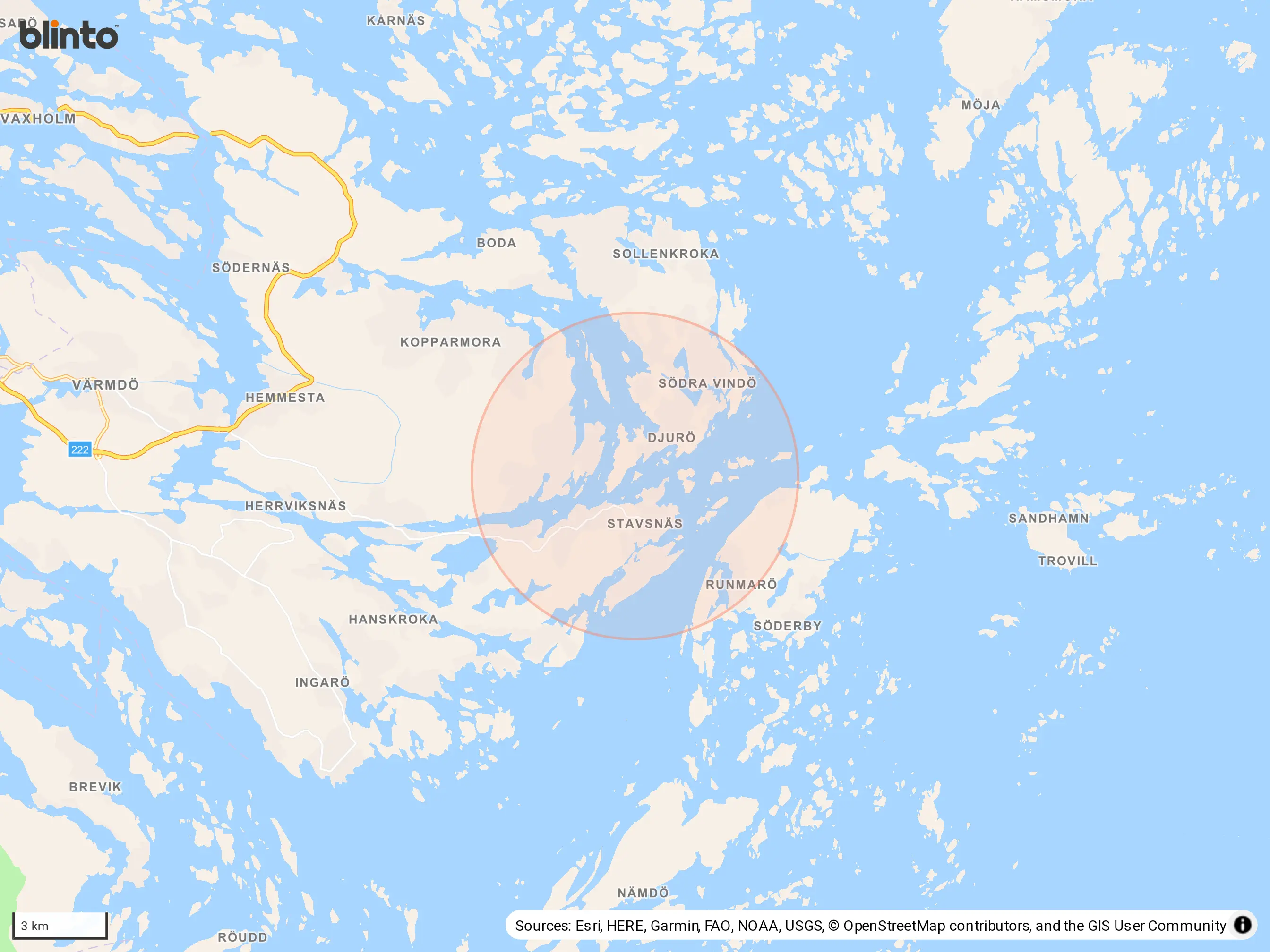 Karta över Djurhamn