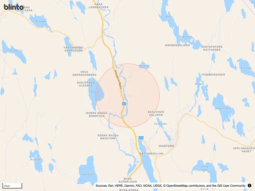 Karta &ouml;ver Emtbjörk