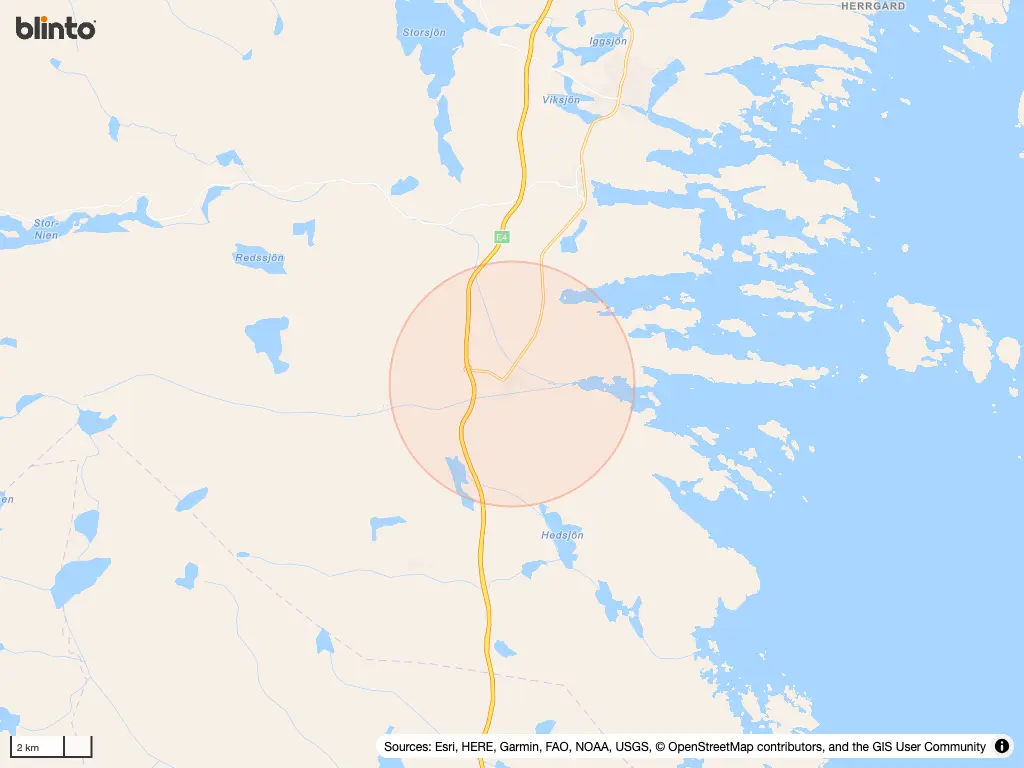 Karta över Enånger