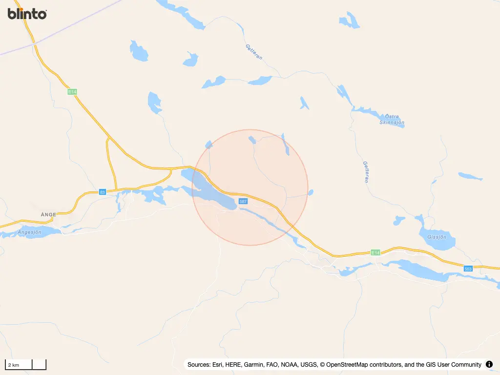 Karta &ouml;ver Erikslund