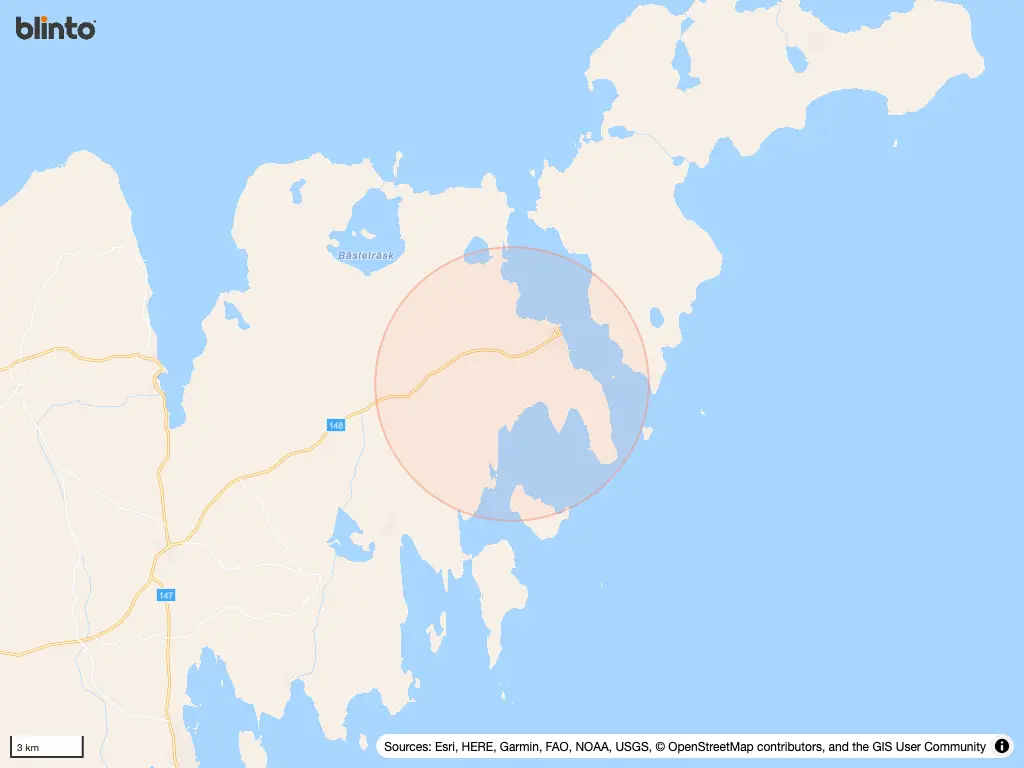 Karta över Fårösund