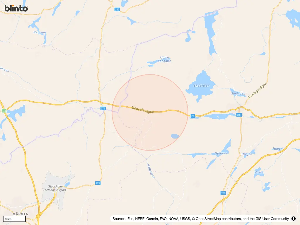 Karta &ouml;ver Gottröra