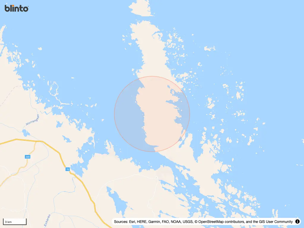 Karta över Gräsö