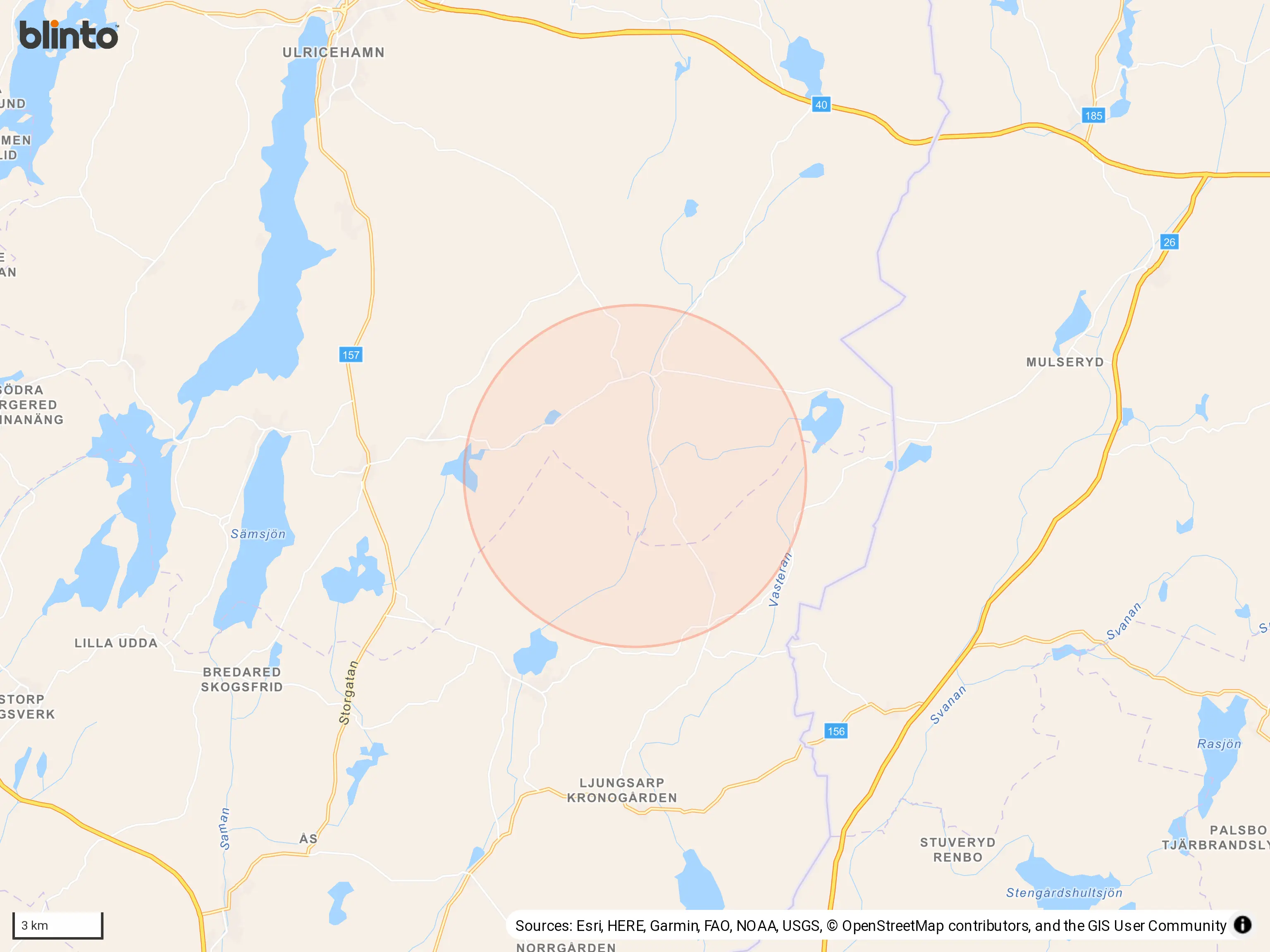 Karta över Grönahög