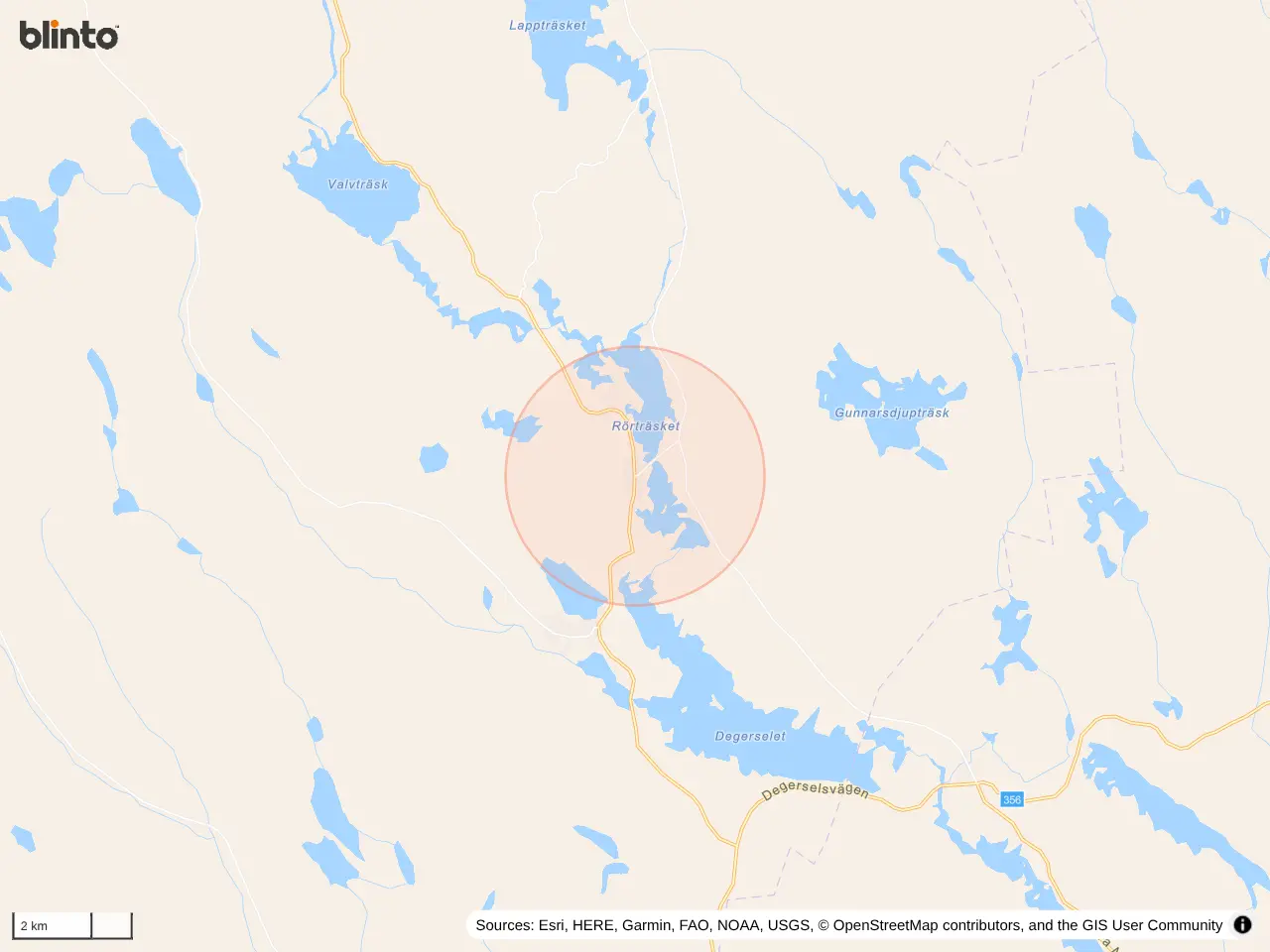 Karta &ouml;ver GUNNARSBYN