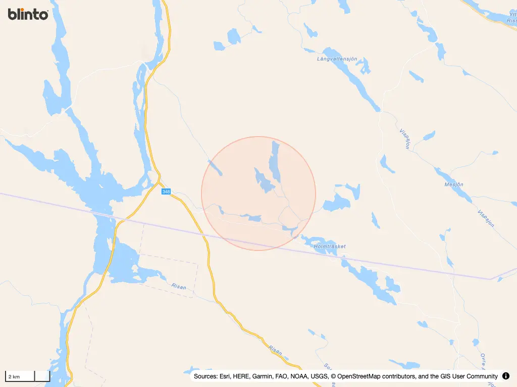 Karta &ouml;ver Hällaström