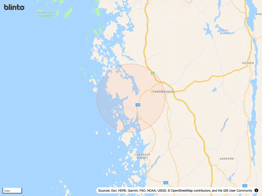 Karta &ouml;ver Havstensund