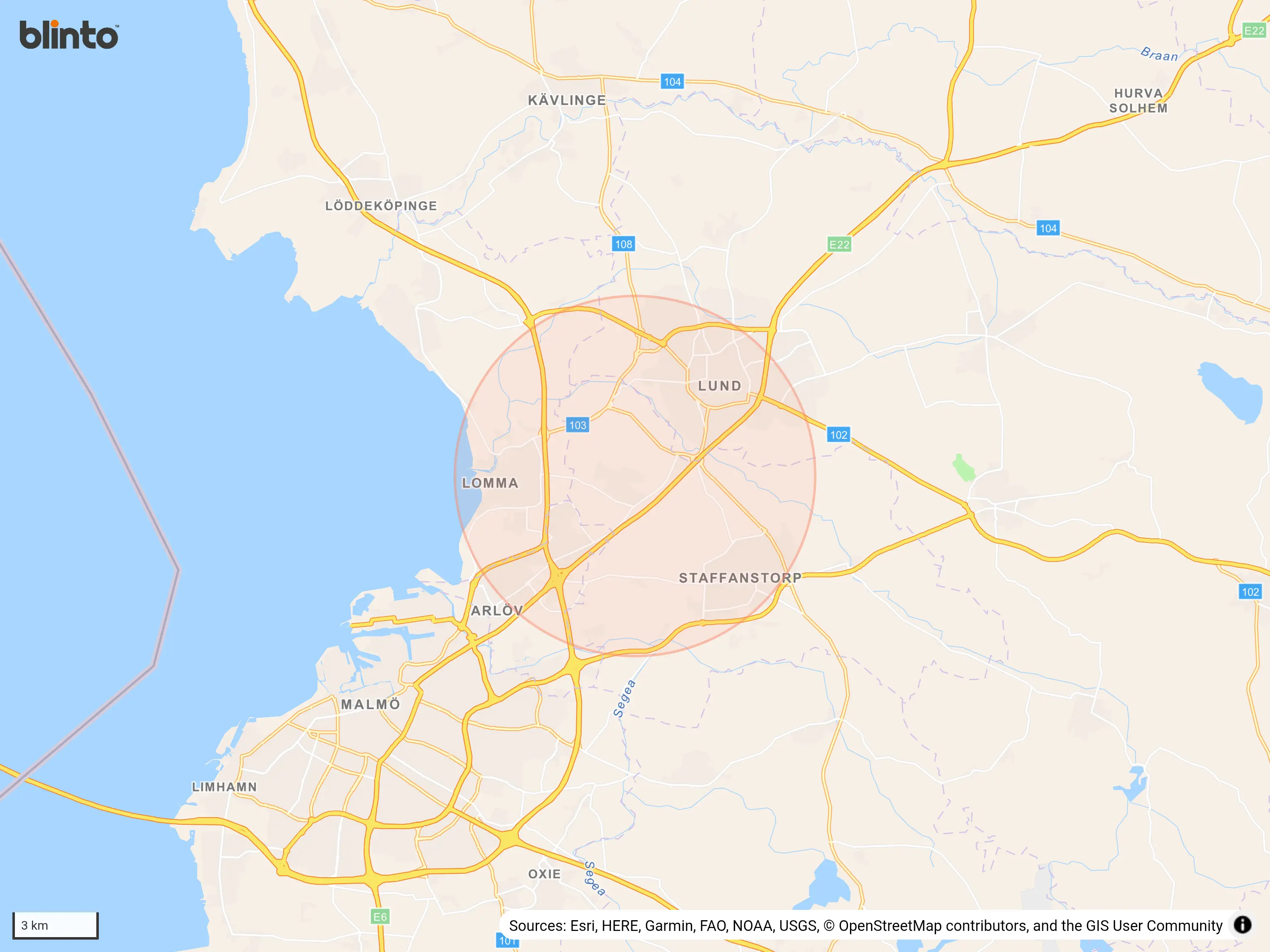 Karta &ouml;ver HJÄRUP