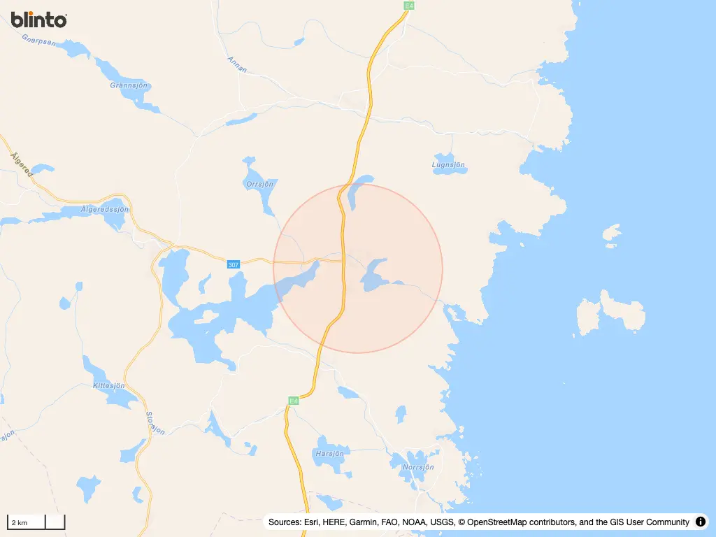 Karta &ouml;ver JÄTTENDAL