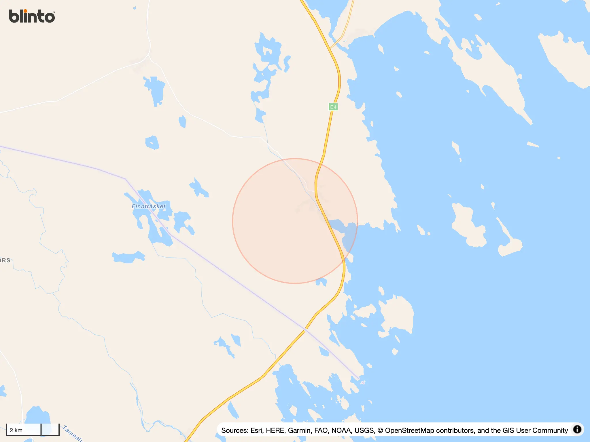 Karta &ouml;ver Jävrebyn
