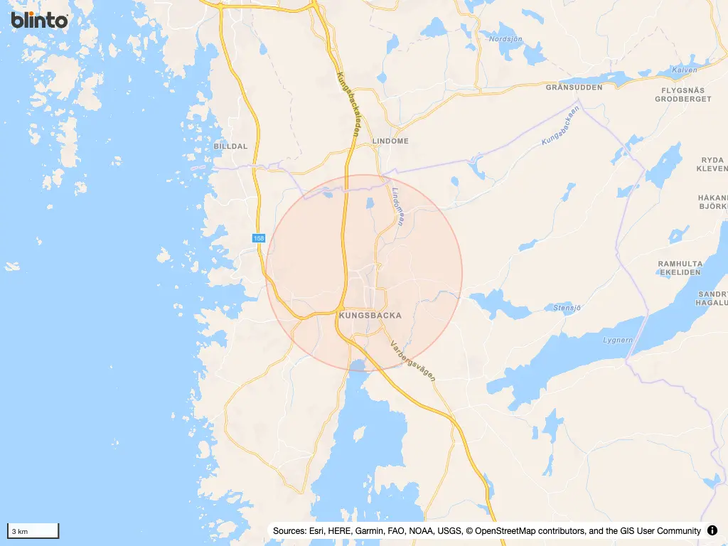 Karta &ouml;ver Kungsbscka