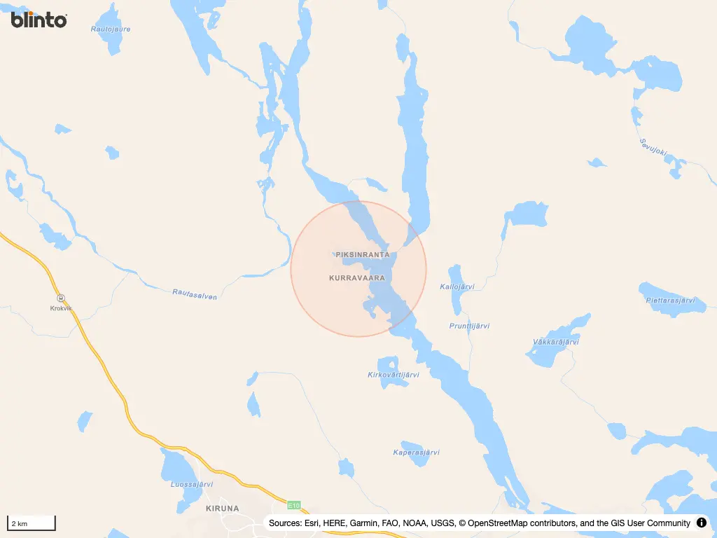 Karta &ouml;ver KURRAVAARA