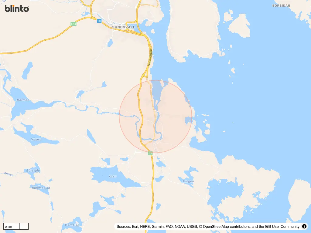 Karta &ouml;ver Kvissleby