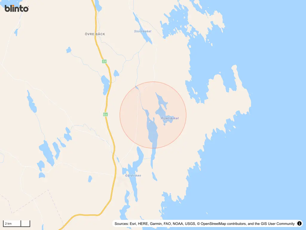 Karta över Lövånger