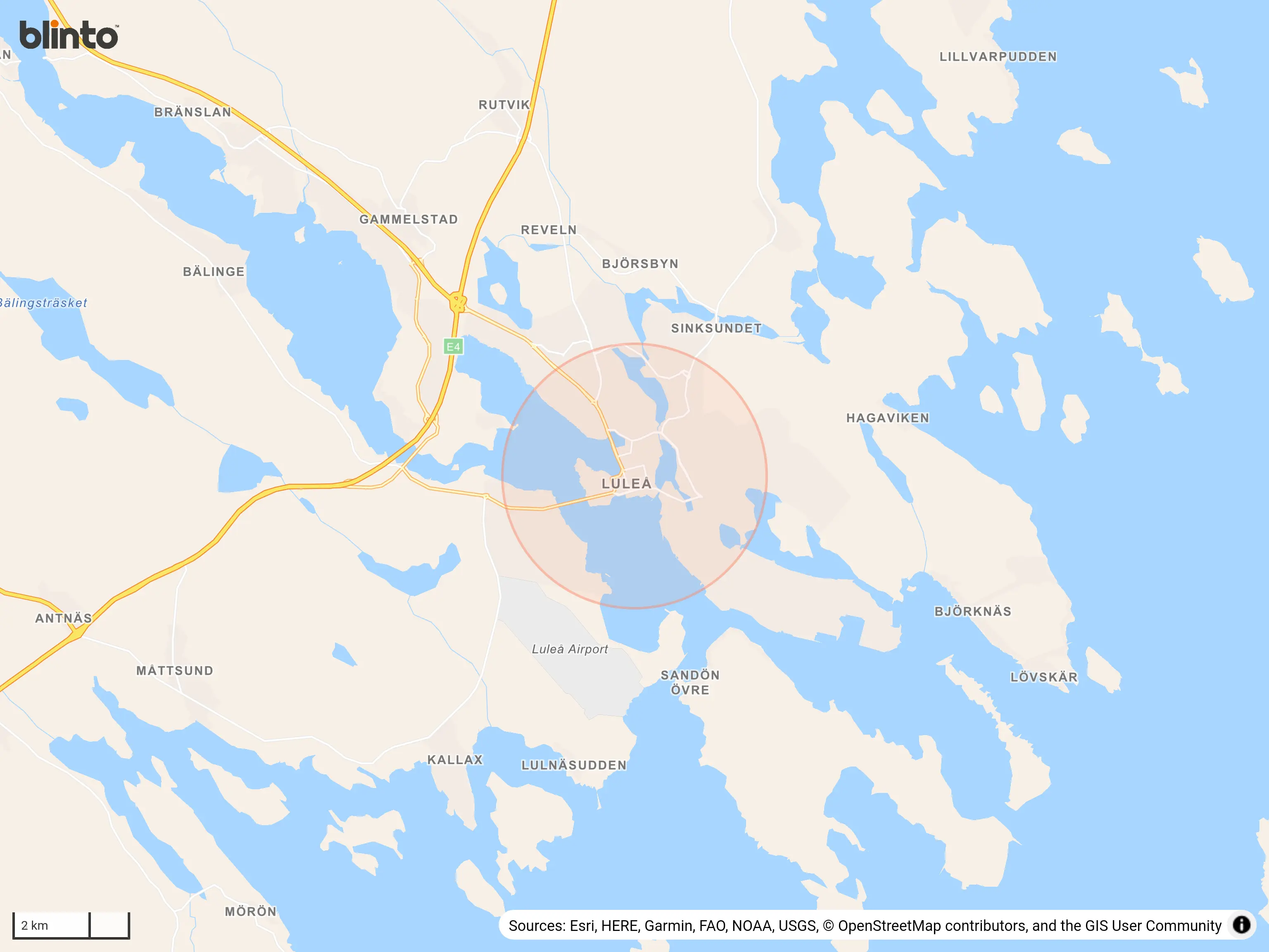Karta över LULEÅ