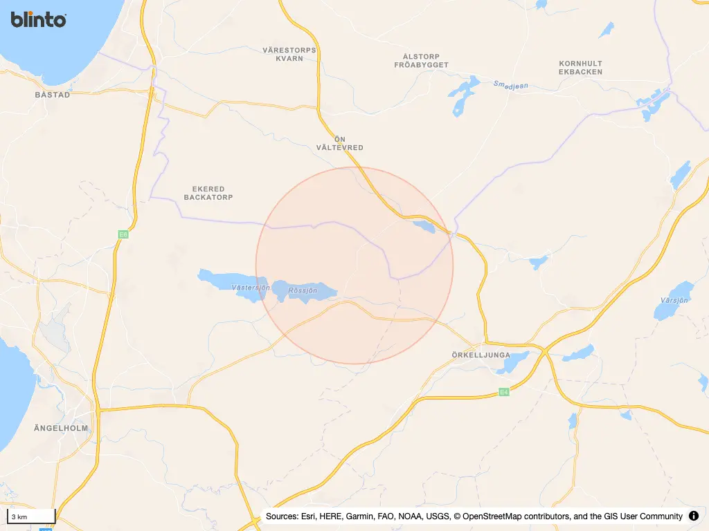 Karta &ouml;ver Munka-ljunby