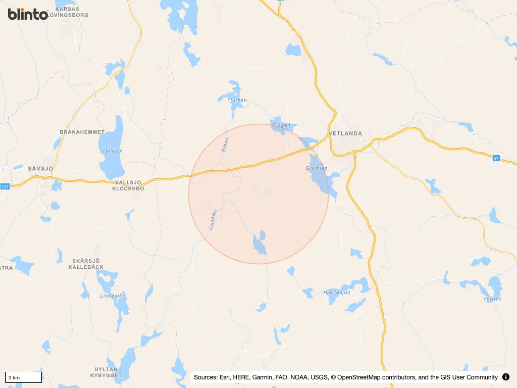 Karta &ouml;ver MYRESJÖ