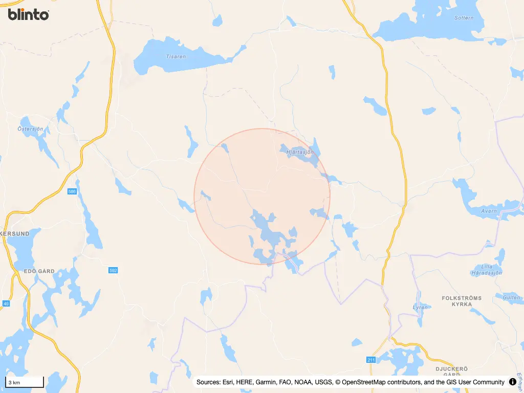 Karta &ouml;ver NÄRKESBERG