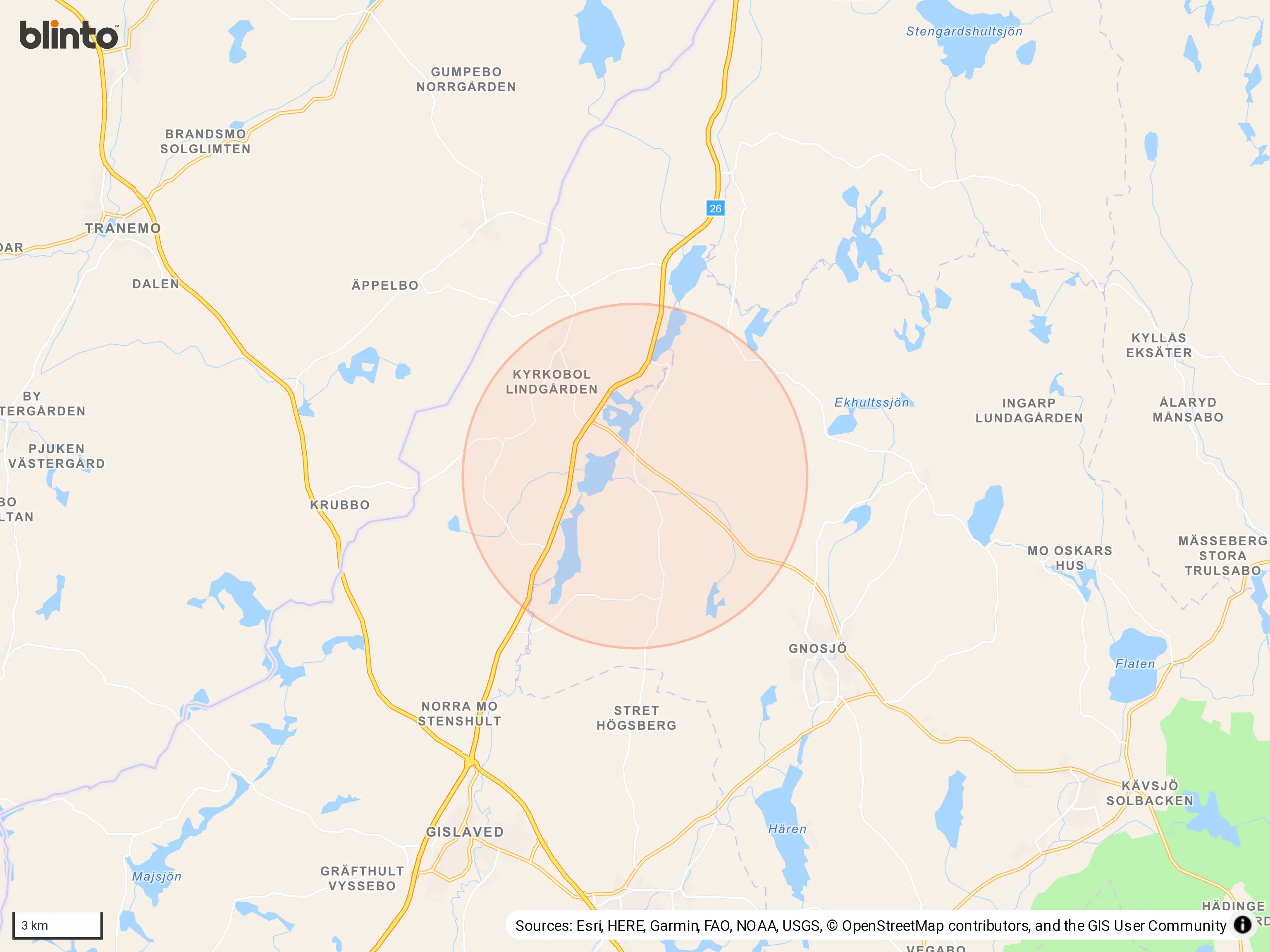 Karta över NISSAFORS