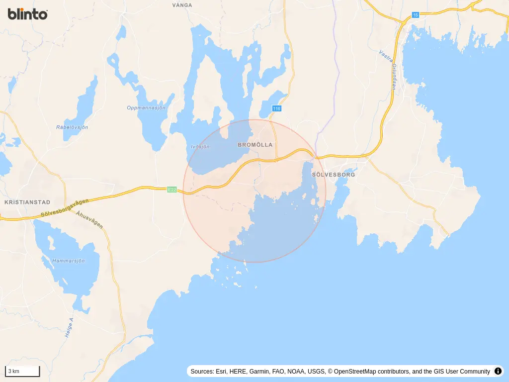 Karta över Nymölla