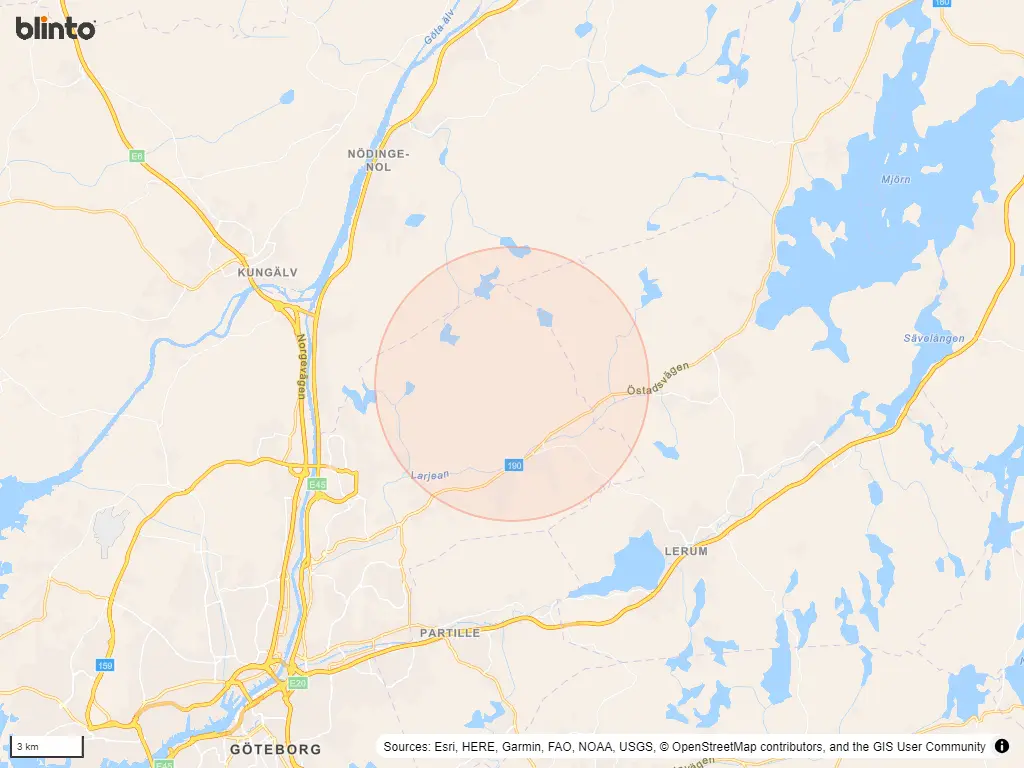 Karta över Olofstorp