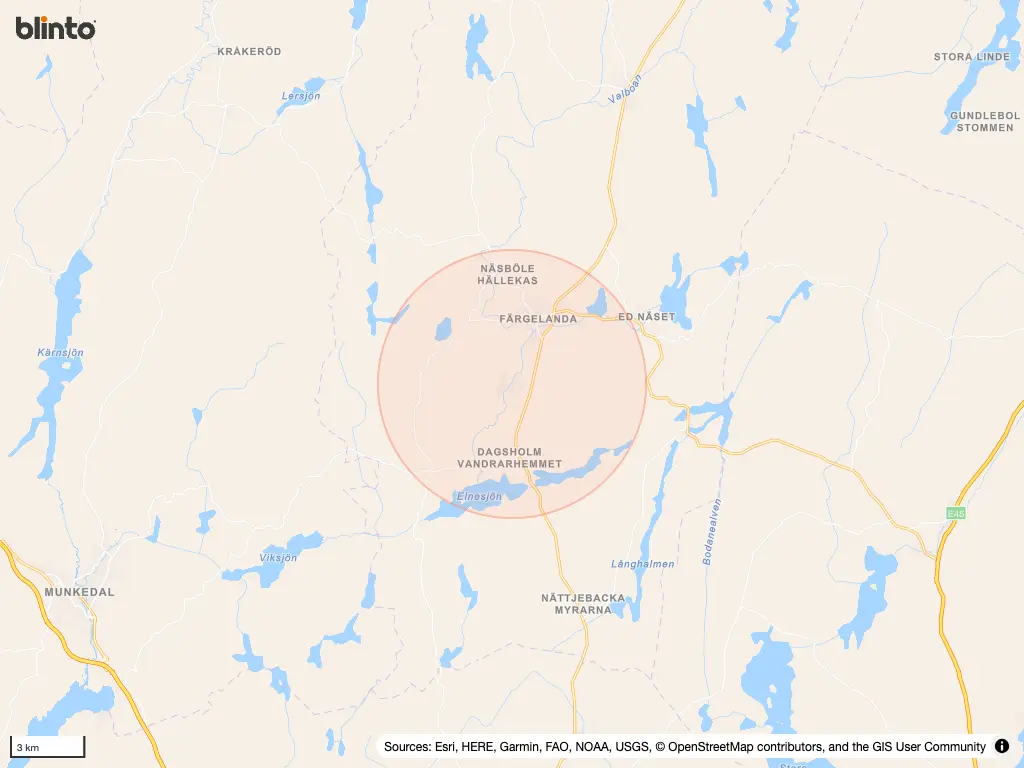 Karta över ÖDEBORG