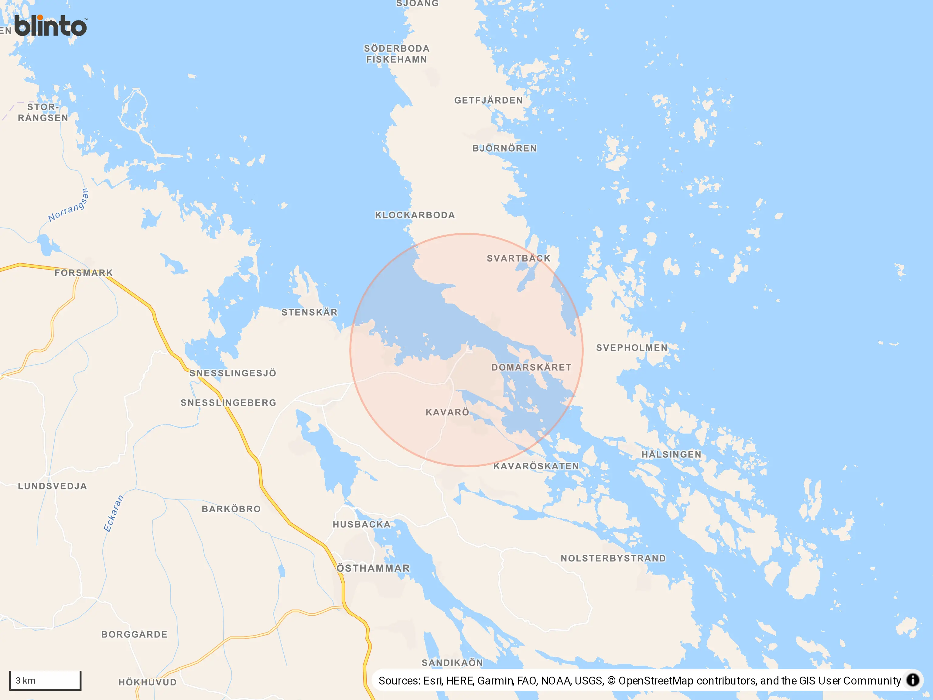 Karta över Öregrund