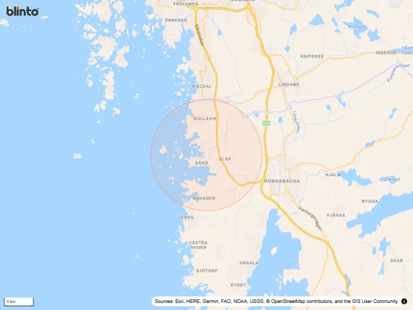 Karta över Särö