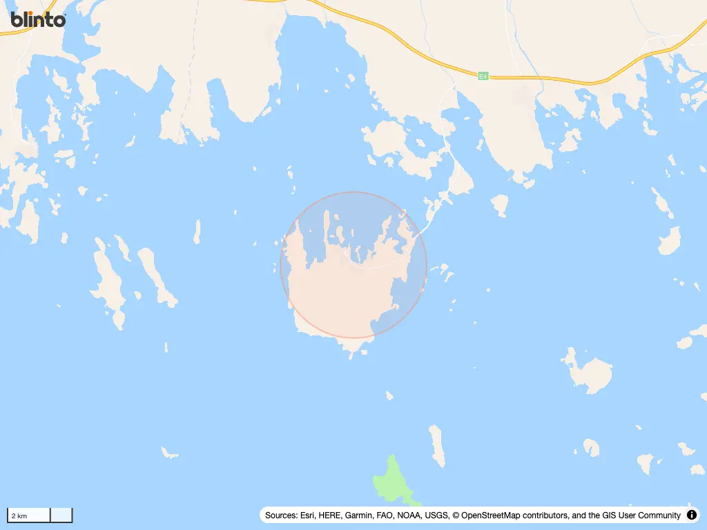 Karta över Seskarö