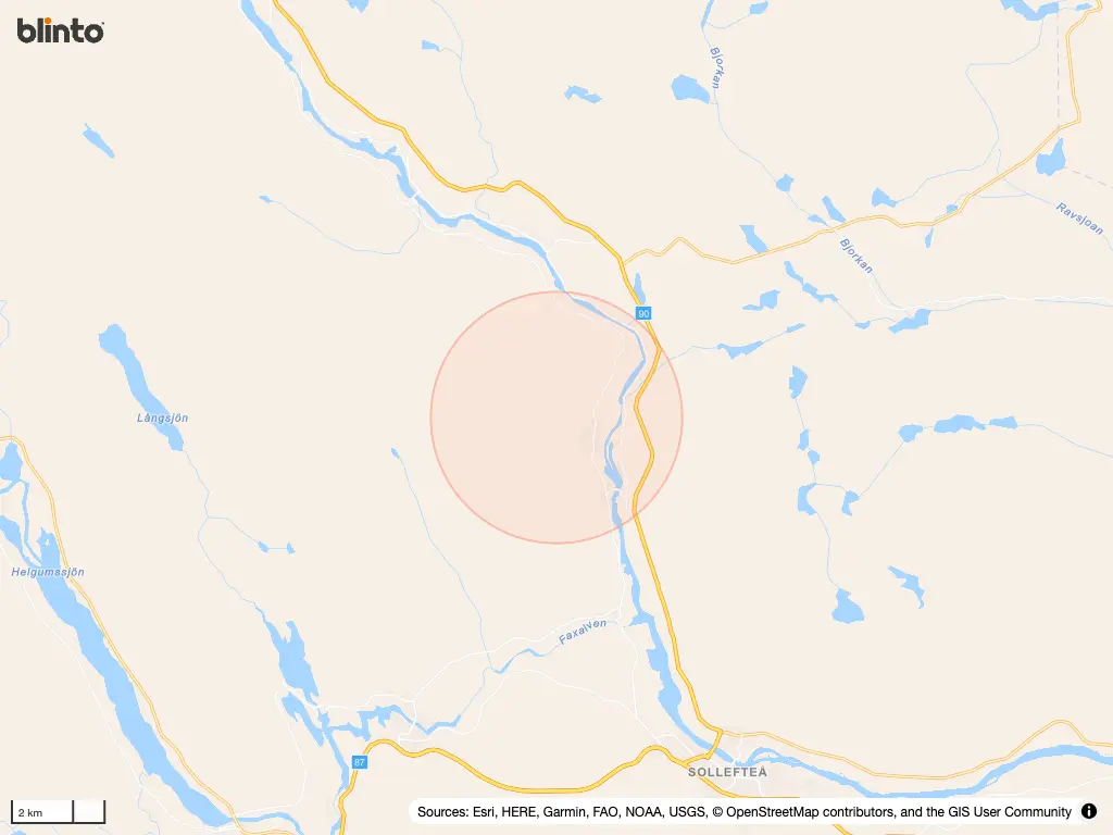 Karta &ouml;ver Sollefte