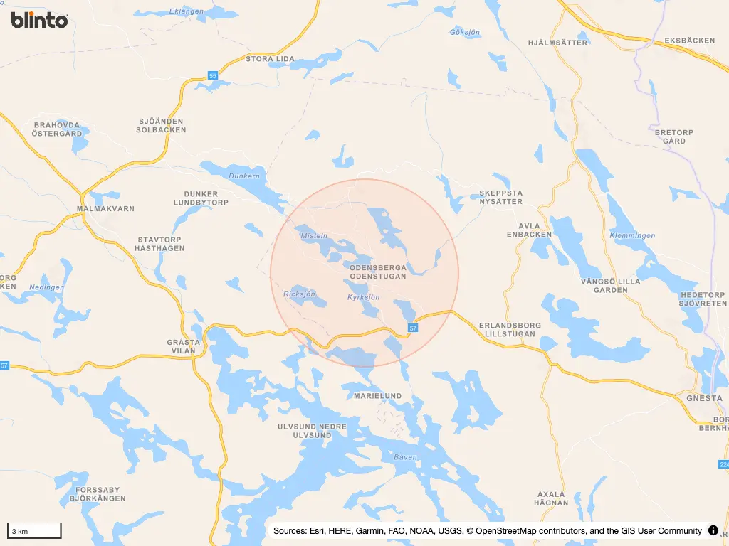Karta &ouml;ver STJÄRNHOV