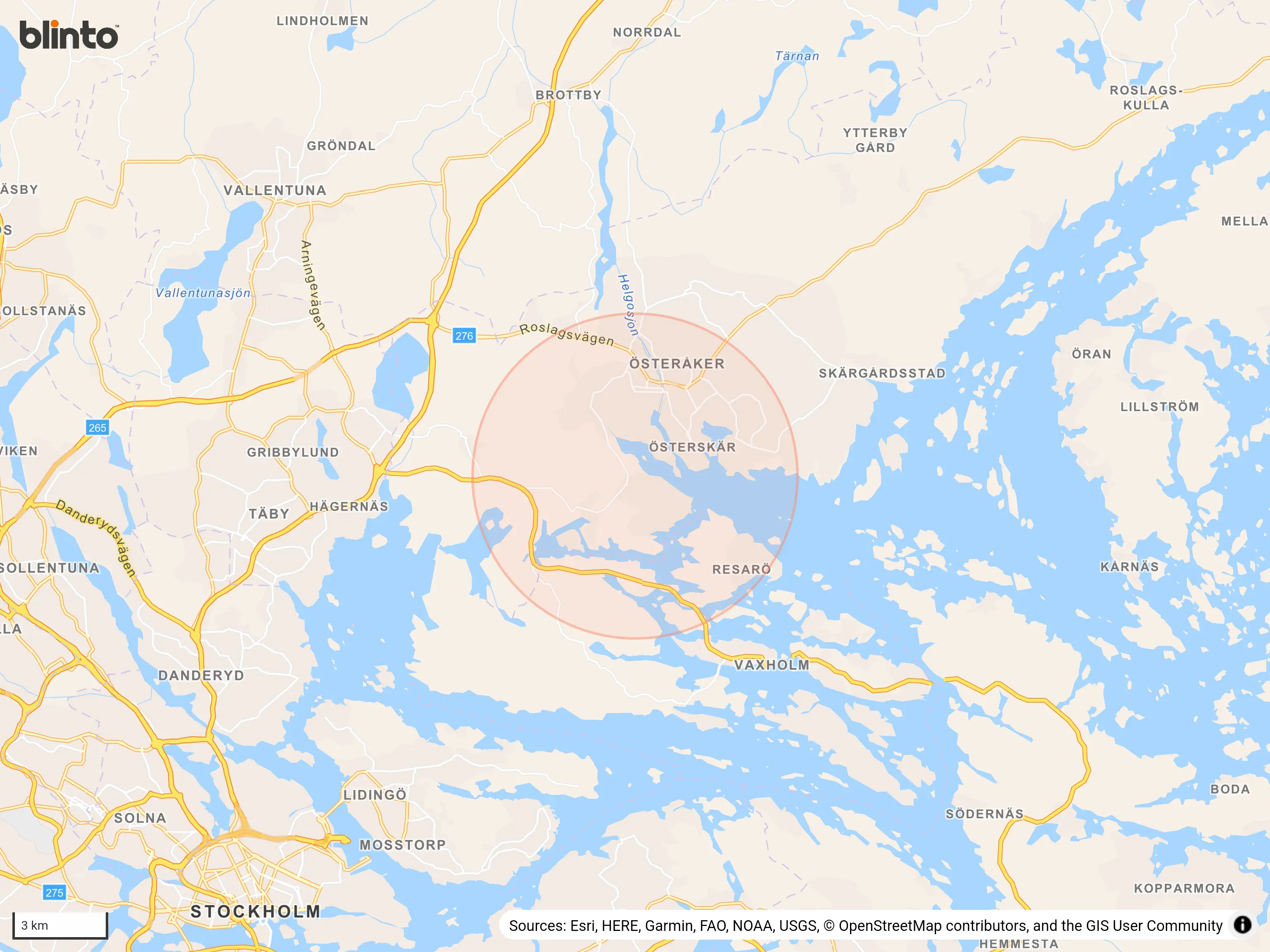 Karta över Svinninge