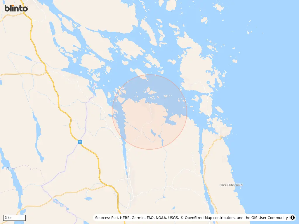 Karta &ouml;ver Ullard