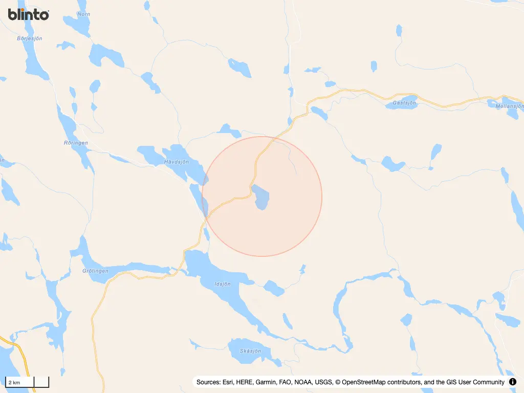 Karta över Ulvsjön