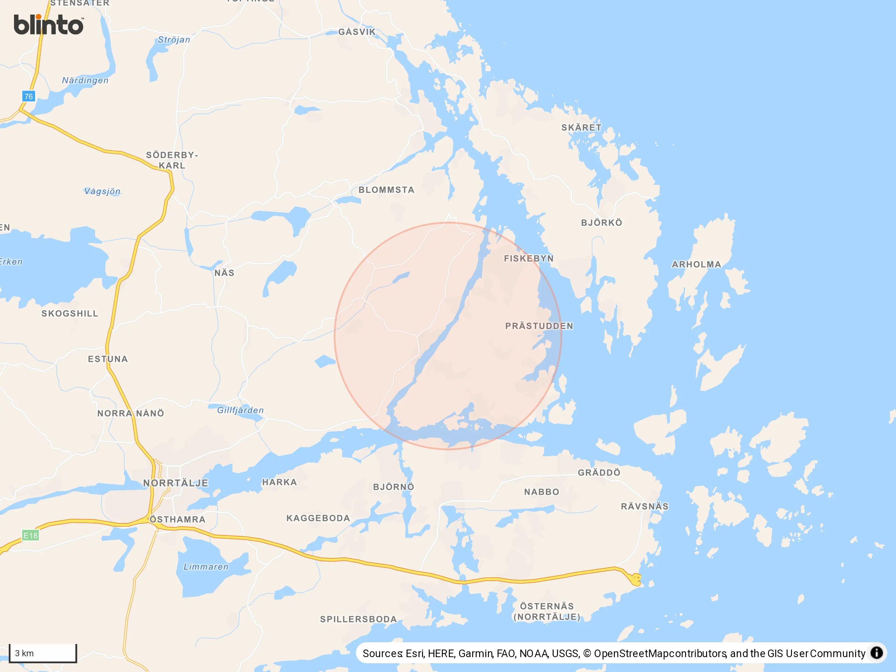 Karta över VÄTÖ