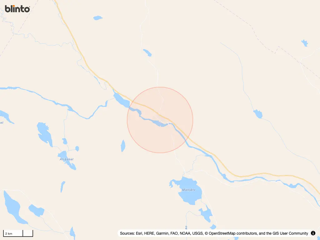 Karta &ouml;ver Vidsel