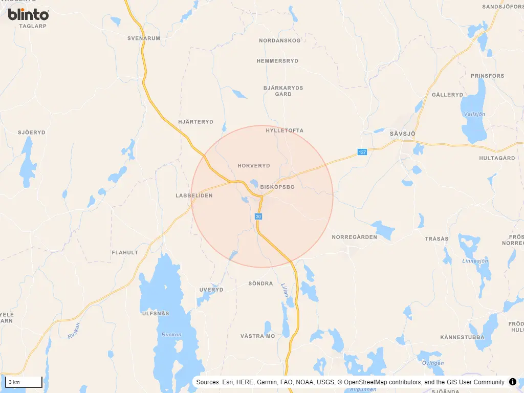 Karta över VRIGSTAD