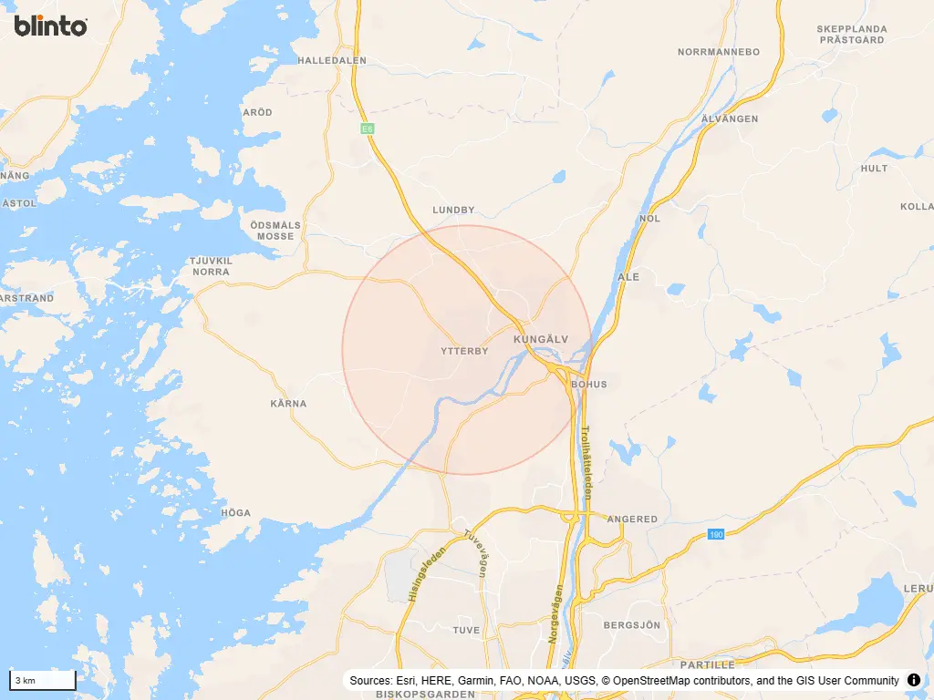 Karta över Ytterby