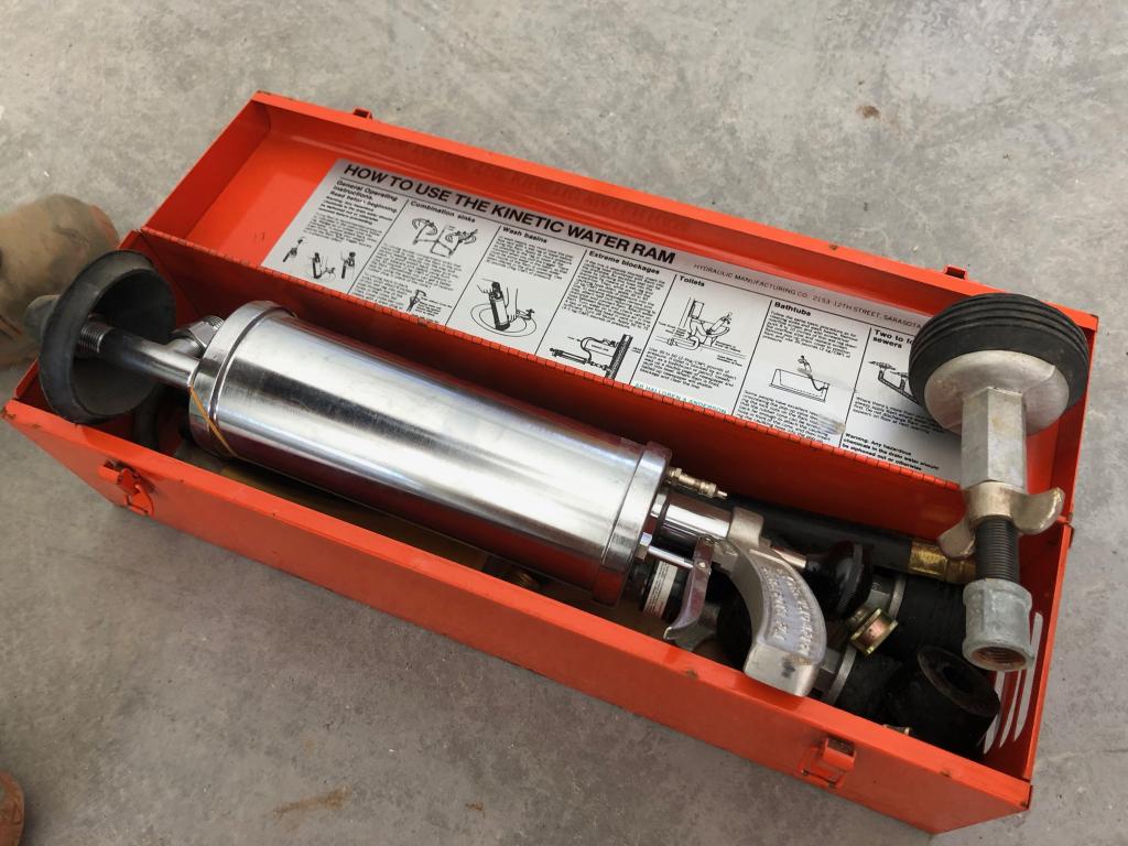 Avloppsrensare Water Ram, modell E Blinto