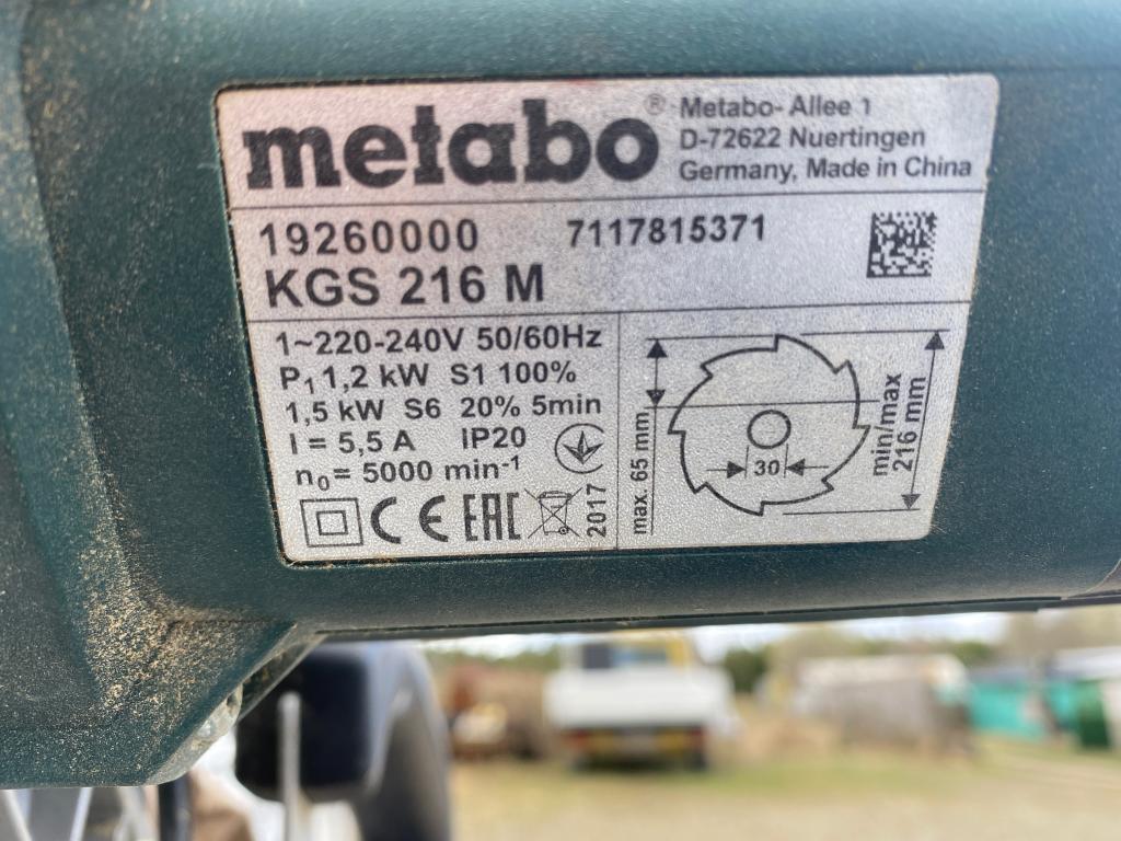 Kap/gersåg - Metabo KGS 216M | Blinto