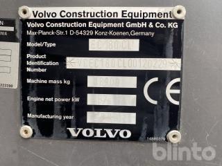 Bandgrävare Volvo EC 180 CL