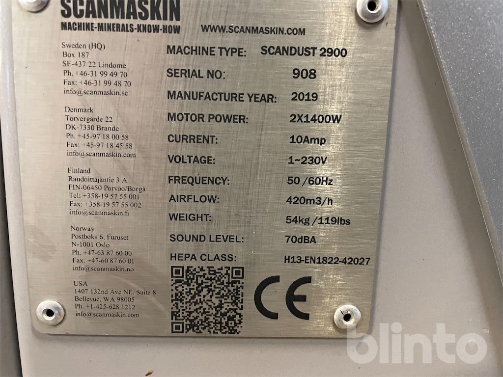 Industridammsugare Scan Dust 2900