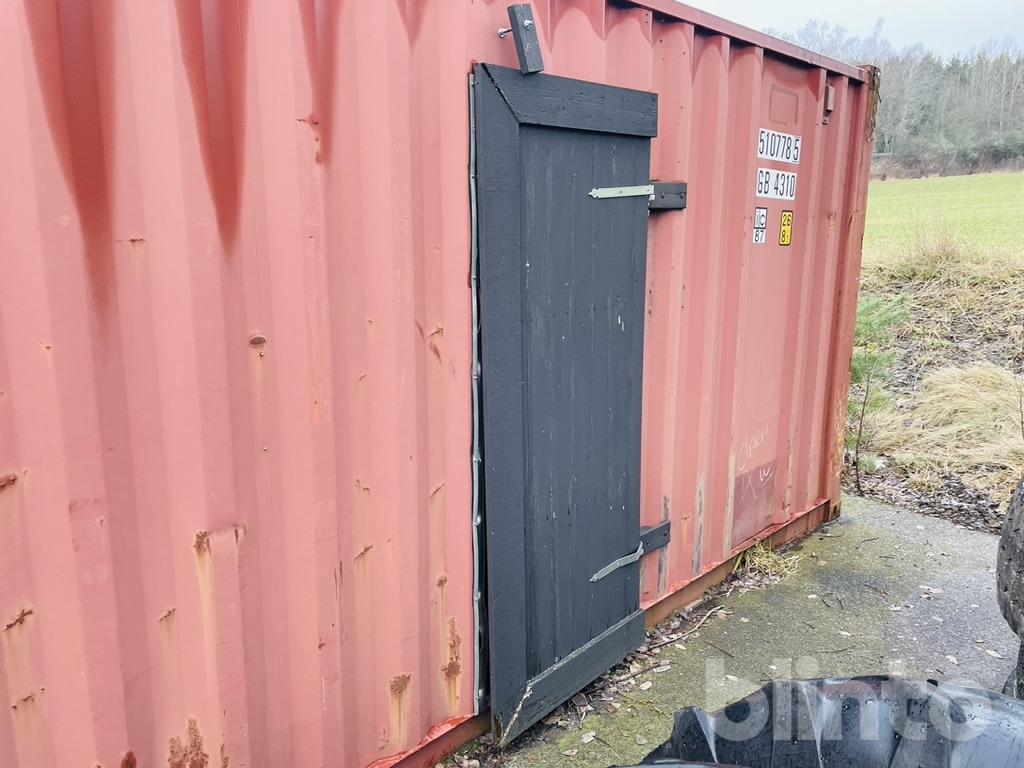 Container 40 fot med dörr i sida
