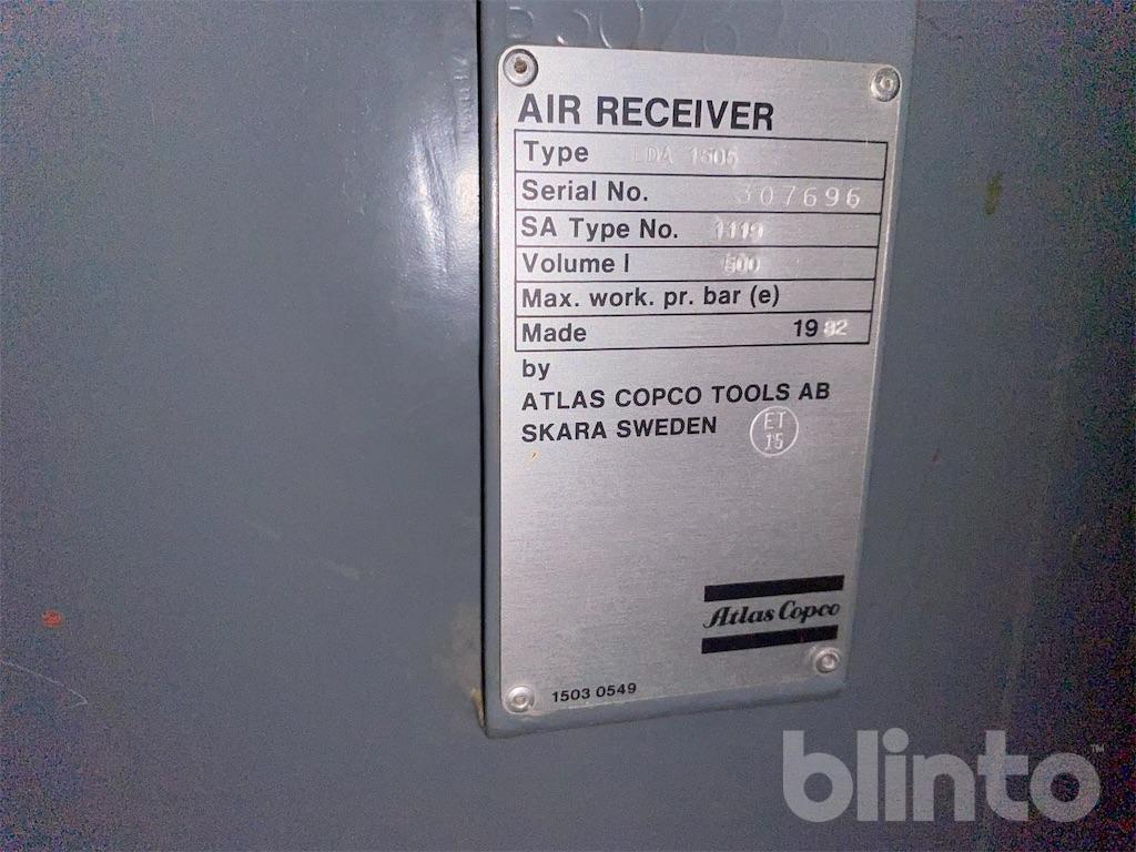 Skruvkompressor Atlas Copco GA7 FF med 500L trycktank